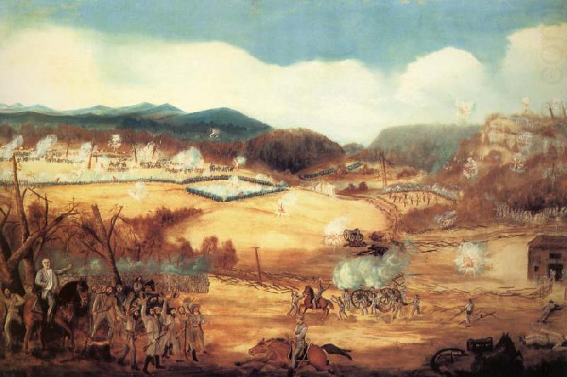 Battle of Pea Ridge,Arkansas, unknow artist